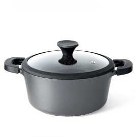 Pan with non-stick coating with glass lid and induction bottom Classic 2.5 l BIOL Classic 2.5 l K301PC saucepan