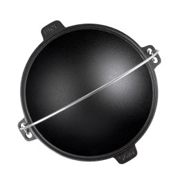 Tatar cast iron cauldron with a cast lid, with a bracket 6 l Cast iron Tatar cauldron BIOL 6 l 0906