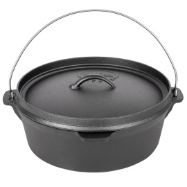 Tourist cast-iron cauldron with a frying pan lid 6 l Cast iron tourist cauldron BIOL 6 l KC06