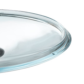 Flat glass lid 28 cm Glass lid BIOL 28 cm НК280
