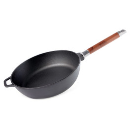 Cast iron frying pan with removable handle depth 66 mm 28 cm Cast iron frying pan BIOL 28 cm 0328