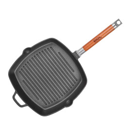 Cast iron grill pan with removable handle 26x26 cm Cast iron grill pan BIOL 26x26 cm 1026