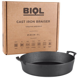 Жаровня чавунна BIOL 36 см 1736